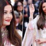 Cannes 2025: In the Wake of India’s ‘Operation Sindoor’, Aishwarya Rai Bachchan Stuns With ‘Sindoor’ in Hair and Ivory Saree (Pics and Video)
