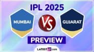 MI vs GT IPL 2025 Preview: Key Battles, H2H, Impact Players and More About Mumbai Indians vs Gujarat Titans Indian Premier League Season 18 Match 56