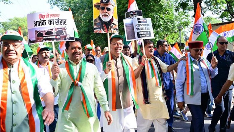 Uttarakhand CM Pushkar Singh Dhami Leads ‘Tiranga Shaurya Samman Yatra’ To Celebrate Operation Sindoor Success