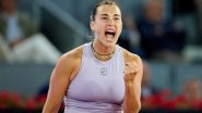 Aryna Sabalenka vs Kamilla Rakhimova, French Open 2025 Free Live Streaming Online: How To Watch Live TV Telecast of Women's Singles First Round Roland Garros Tennis Match?