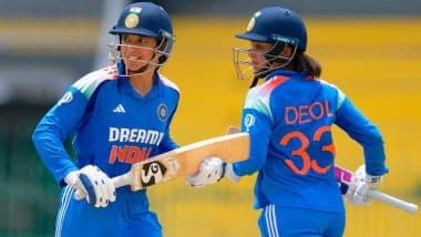 IND-W vs SL-W Women's Tri-Nation Series 2025 Final Innings Update: Smriti Mandhana's Century Helps India Women Post 342/7 Against Host Sri Lanka Women