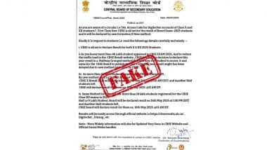 CBSE To Release Class 10 and 12 Results in 2 Phases To Reduce Website Traffic? Board Debunks Fake News Going Viral on Social Media