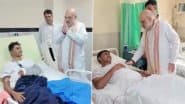 Amit Shah Visits AIIMS, Meets 5 Security Men Injured During Anti-Naxal Operations in Chhattisgarh (Watch Videos)
