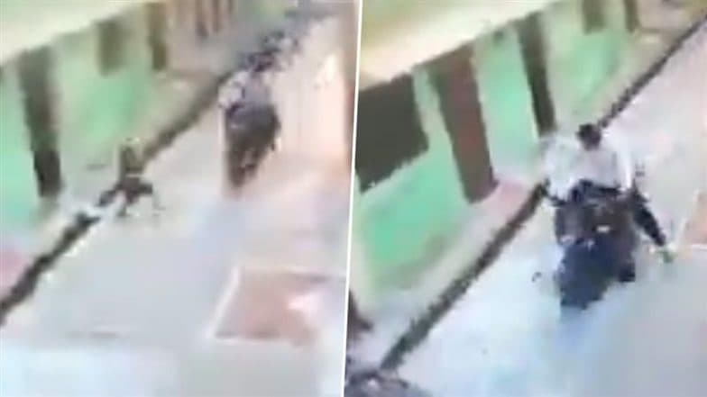 Hamirpur Accident: Speeding Motorcycle Runs Over Child슬롯사이트s Neck, Drags Him for Almost 20 Steps in Rath, Disturbing Video Surfaces