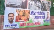 ‘Indira Gandhi Hona Aasan Nahi’: Posters Remembering Former India PM Turn Up Outside Congress Headquarters in Delhi Amid India-Pakistan Tensions (Watch Video)