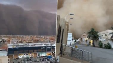 Dust Storm Hits Saudi Arabia: Apocalyptic Scenes Emerge As Massive Sandstorm Envelops Riyadh, Mecca and Other Cities; Residents Forced To Remain Indoors (Watch Videos)
