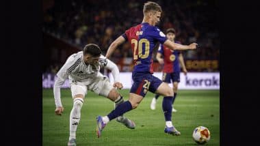 How To Watch Barcelona vs Real Madrid La Liga 2024-25 Free Live Streaming Online? Get Live Telecast Details of El Clasico Football Match With Time in IST