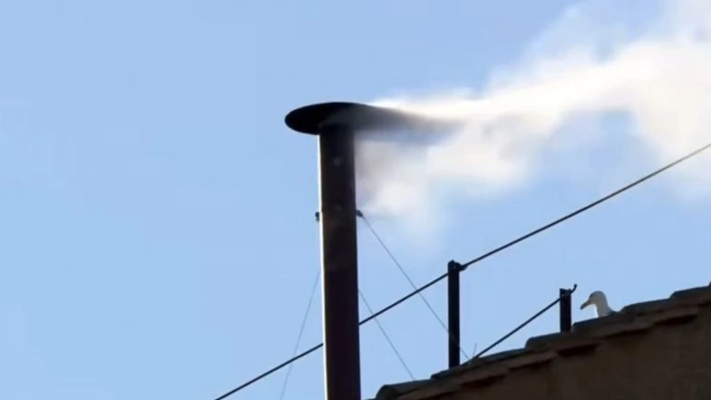 Papal Conclave 2025: New Pope Elected As Vatican’s Sistine Chapel Sends Out White Smoke (See Pic and Video)