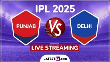 Punjab Kings vs Delhi Capitals IPL 2025 Free Live Streaming Online: How To Watch PBKS vs DC Indian Premier League T20 Cricket Match Live Telecast on TV?
