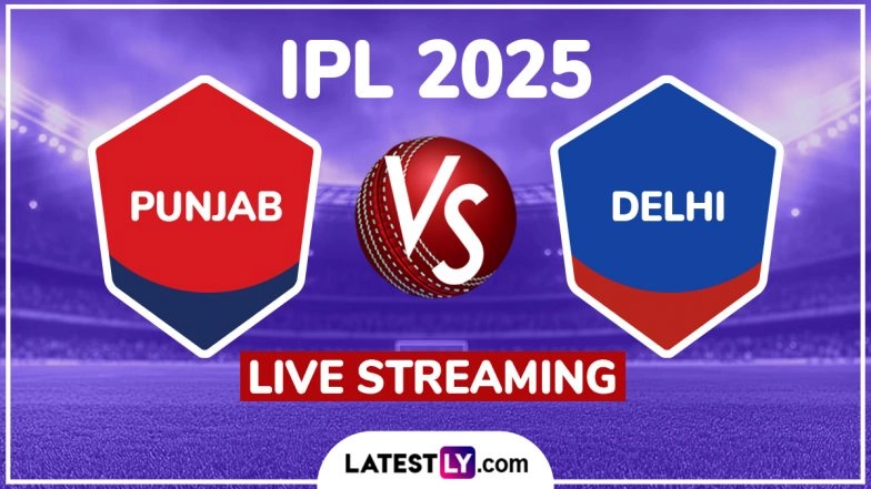 Punjab Kings vs Delhi Capitals IPL 2025 Free Live Streaming Online: How To Watch PBKS vs DC Indian Premier League T20 Cricket Match Live Telecast on TV?