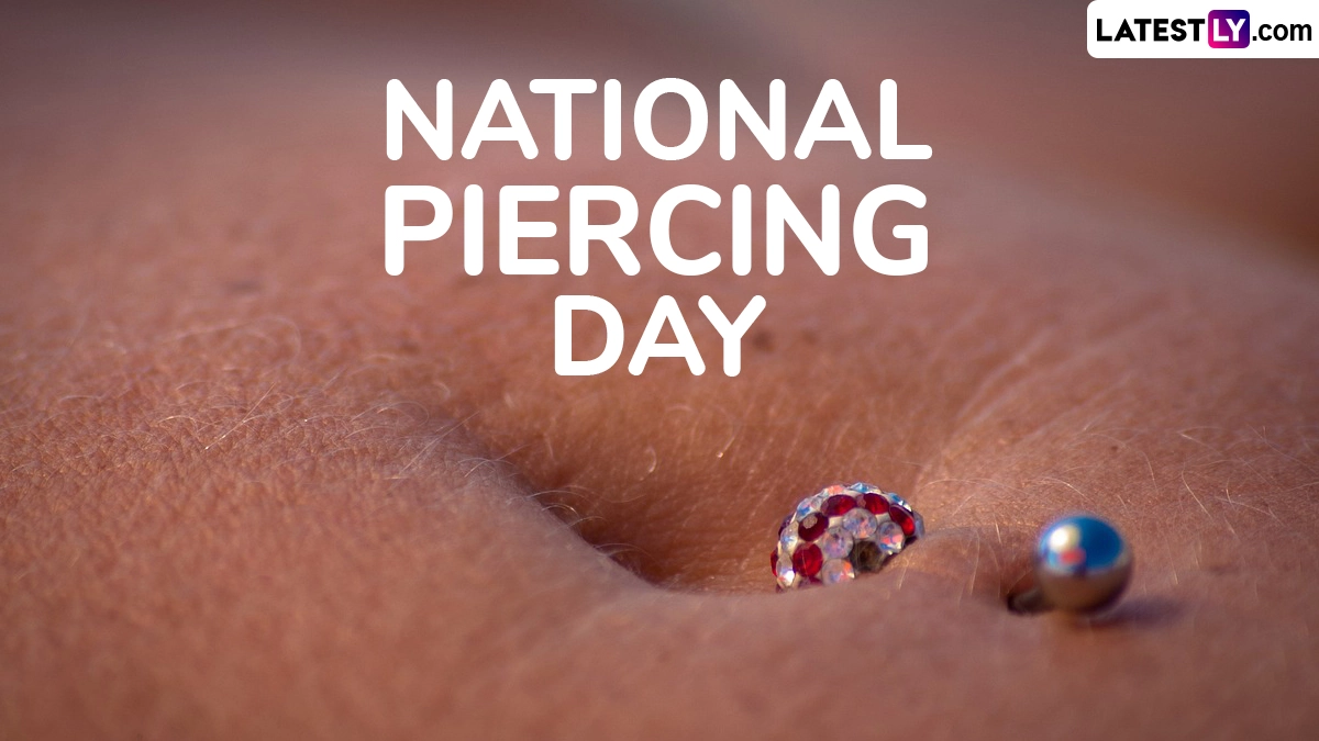 National Piercing Day celebrates body art and self-expression through piercings on May 16.