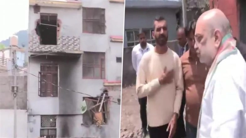 Amit Shah Visits Shelling-Hit Singh Sabha Gurudwara, Meets Affected Families in Poonch