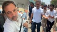 Rahul Gandhi Alleges BJP-NDA Fear Dialogue With Dalits, Walks to Ambedkar Hostel Despite Police Resistance in Bihar’s Darbhanga (Watch Videos)