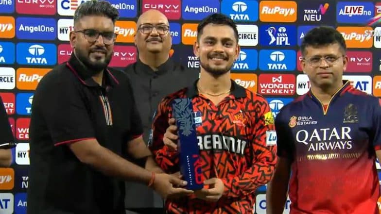 Ishan Kishan Wins Man of the Match Award in RCB vs SRH IPL 2025 Match