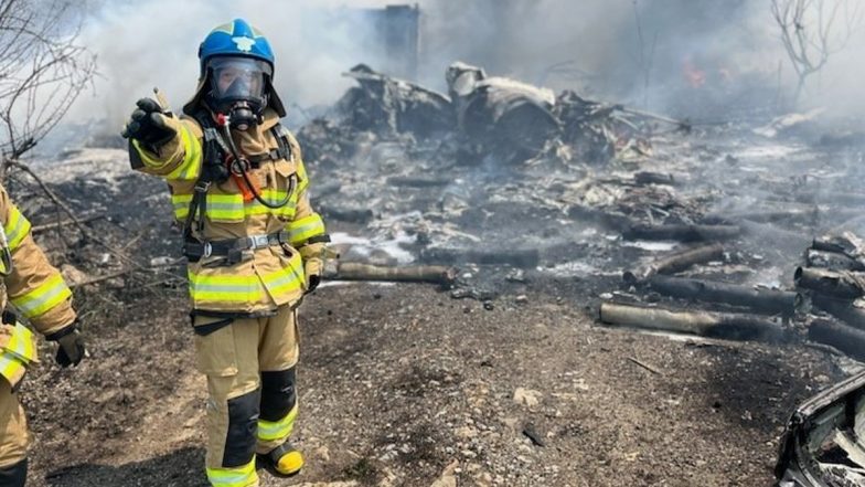 South Korea Plane Crash: 4 Dead As Navy P-3 Patrol Plane Crashes in Country’s Southern Region (See Pics and Videos)
