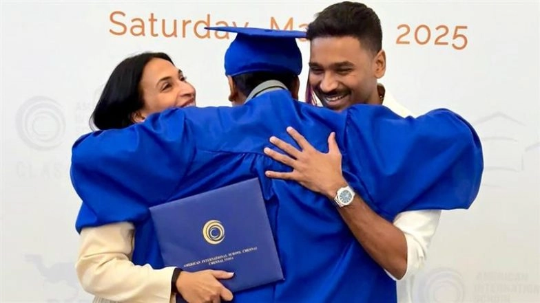 Dhanush and Ex-Wife Aishwaryaa Rajinikanth Reunite for Son Yathra&rsquo;s School Graduation (See Pics)