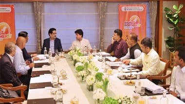 India News | Scindia Holds Investor Interactions with Top Industrialists Ambani, Birla Ahead of Rising Northeast Investment Summit