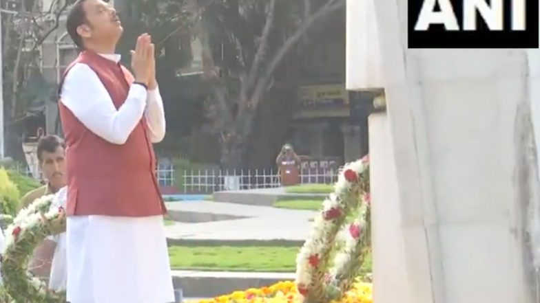 India News | CM Devendra Fadnavis Pays Tribute to Martyrs of the Samyukta Maharashtra Movement on 65th State Foundation Day