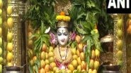 India News | Mumba Devi Temple Adorned with 12,000 Mangoes on Akshaya Tritiya