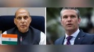 World News | Rajnath Singh Speaks with US Counterpart Pete Hegseth