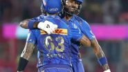 Sports News | MI Post 217/2 Against RR After a Stellar Opening Stand, Late Onslaught