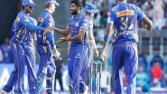 Sports News | IPL 2025: Karn, Bumrah, Boult Power MI to 100-run Victory Against RR
