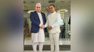 World News | MoS for External Affairs Kirti Vardhan Singh Meets Nepali Delegation