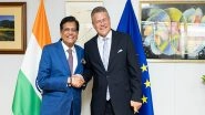 Business News | Piyush Goyal Holds Trade Talks with EU Commissioner, India-EU Reaffirm to Conclude FTA by End of 2025