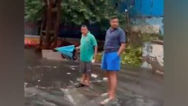 India News | Delhi Minister Parvesh Verma Inspects Affected Areas After Unseasonal Rain Triggers Waterlogging