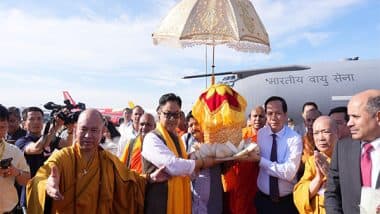 India News | Holy Relics of Lord Buddha from Sarnath Arrive in Vietnam for UN Vesak Day Celebrations