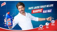 Business News | King of Lavatory Care Partners with King of Bollywood: Harpic Welcomes Shah Rukh Khan as Brand Ambassador