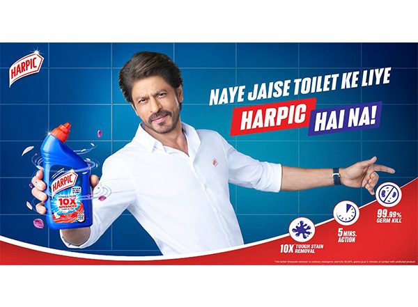 Business News | King of Lavatory Care Partners with King of Bollywood: Harpic Welcomes Shah Rukh Khan as Brand Ambassador