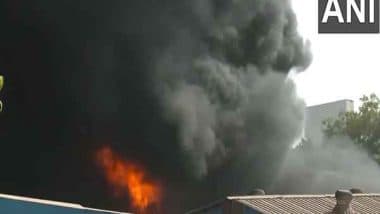 India News | Gujarat: Fire Erupts at Chemical Factory in Ahmedabad's Vatva GIDC