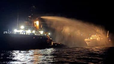 World News | Ship Carrying Aid, 16 People to Gaza Explodes