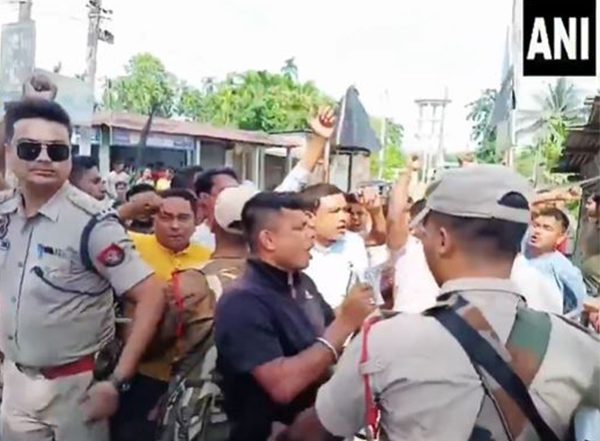 India News | Assam: Locals Hold Protest Against Congress MP Gaurav Gogoi in Nalbari