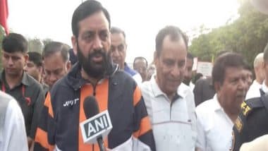 India News | Haryana CM Participates in 'Walk for Drug-Free Chandigarh' Along with Punjab Governor Gulab Chand Kataria