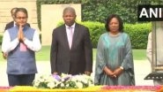 World News | Angolan President Joao Manuel Lourenco Pays Tribute to Mahatma Gandhi at Rajghat