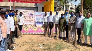 India News | Special Cleanliness Campaign Held at Religious Places Across Gujarat