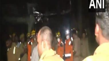 India News | Lucknow: Major Fire Breaks out in Biscuit Factory at Sarojini Nagar, Rescue Op Underway