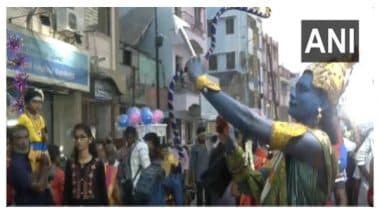 India News | Tamil Nadu: Procession Underway on Fifth Day of Chithirai Festival at Madurai Meenakshi Amman Temple