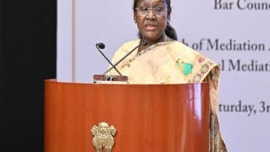 India News | Dispute Resolution Mechanism Under Mediation Act Should Be Extended to Rural Areas: President Murmu