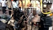 India News | Kerala: Auto Catches Fire After Collision in Thiruvananthapuram, 1 Dead, 4 Injured