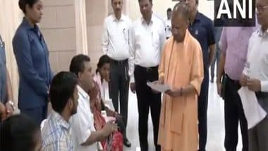India News | CM Yogi Holds Janata Darshan in Lucknow, Reviews Public Grievances and Relief Efforts