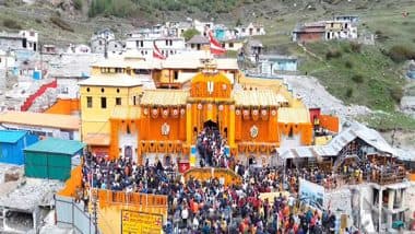 India News | Portals of Badrinath Dham Reopen After Six Months; Uttarakhand CM Dhami, Devotees Offer Prayers