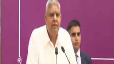 India News | Vice President Jagdeep Dhankhar to Visit Dharwad and Uttara Kannada on May 5