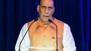 World News | Defence Minister Rajnath Singh to Hold Bilateral Talks with His Japanese Counterpart Tomorrow