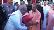 India News | UP CM Yogi Adityanath Attends Wedding of MP Speaker Tomar's Son in Gwalior
