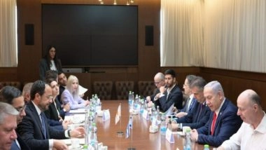 World News | Israeli PM Netanyahu Discusses IMEC with Cyprus President; Recalls Conversation with PM Modi