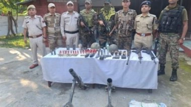 India News | Manipur: Security Forces Recover Arms, Arrest Militants, Seize Drugs in Statewide Crackdown