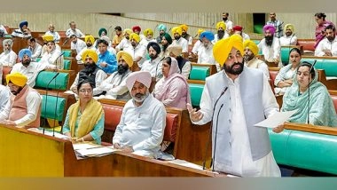 India News | Punjab Assembly Holds Special Session to Oppose Water Release to Haryana